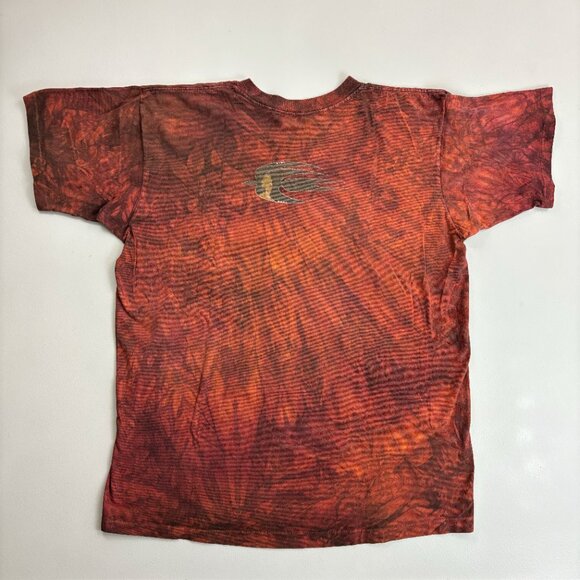 THE MOUNTAIN Native American Tee T-Shirt XL Vintage 1995 Gina Gray Tie Dye Rust - Picture 8 of 9